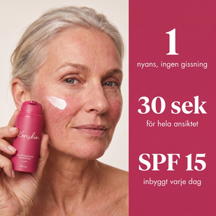 Blanda ut utåt från mitten av ansiktet
